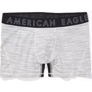American Eagle AE Men's Boxer Briefs XL Space Dye Mesh Flex 4.5" Heather Grey